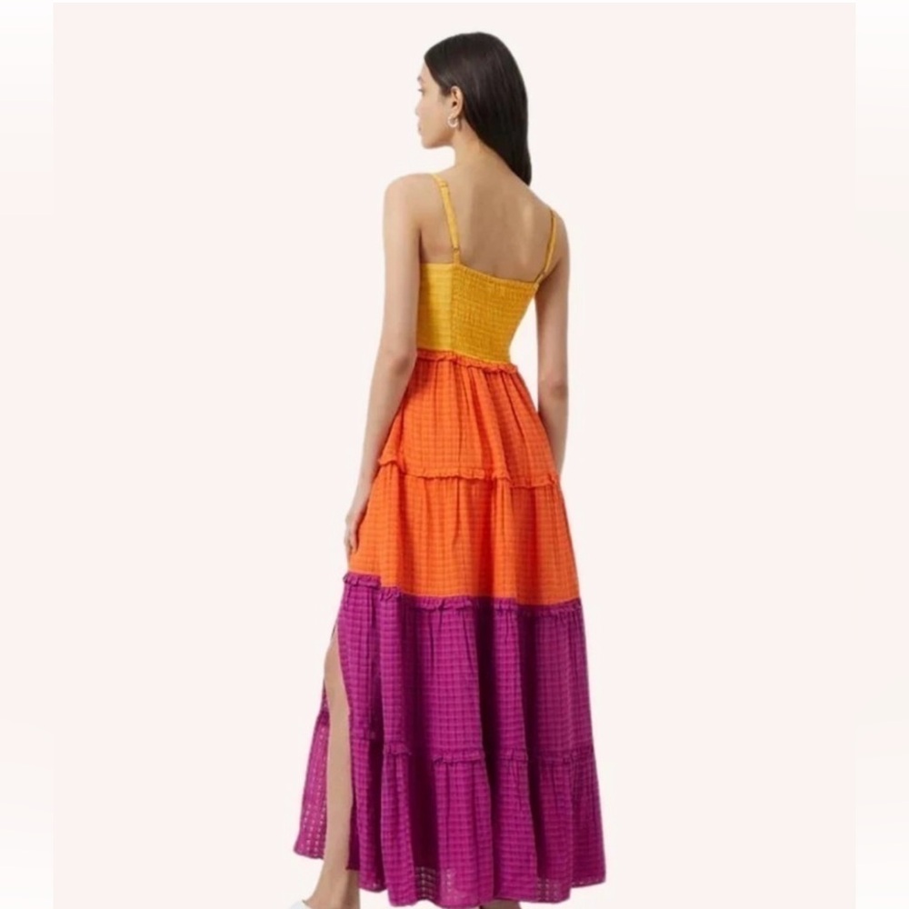 French Connection Adira Birch Tiered Maxi Dress. Size 4. NWT’S
